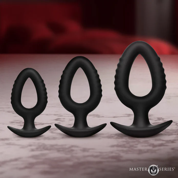 3 Piece Hollow Silicone Anal Trainer Set by Master Series - Image 6