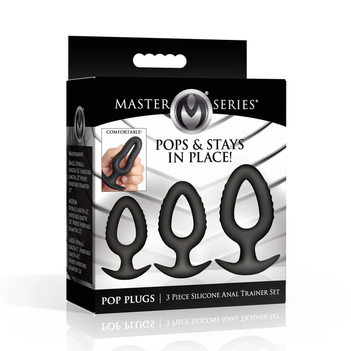 3 Piece Hollow Silicone Anal Trainer Set by Master Series - Image 7