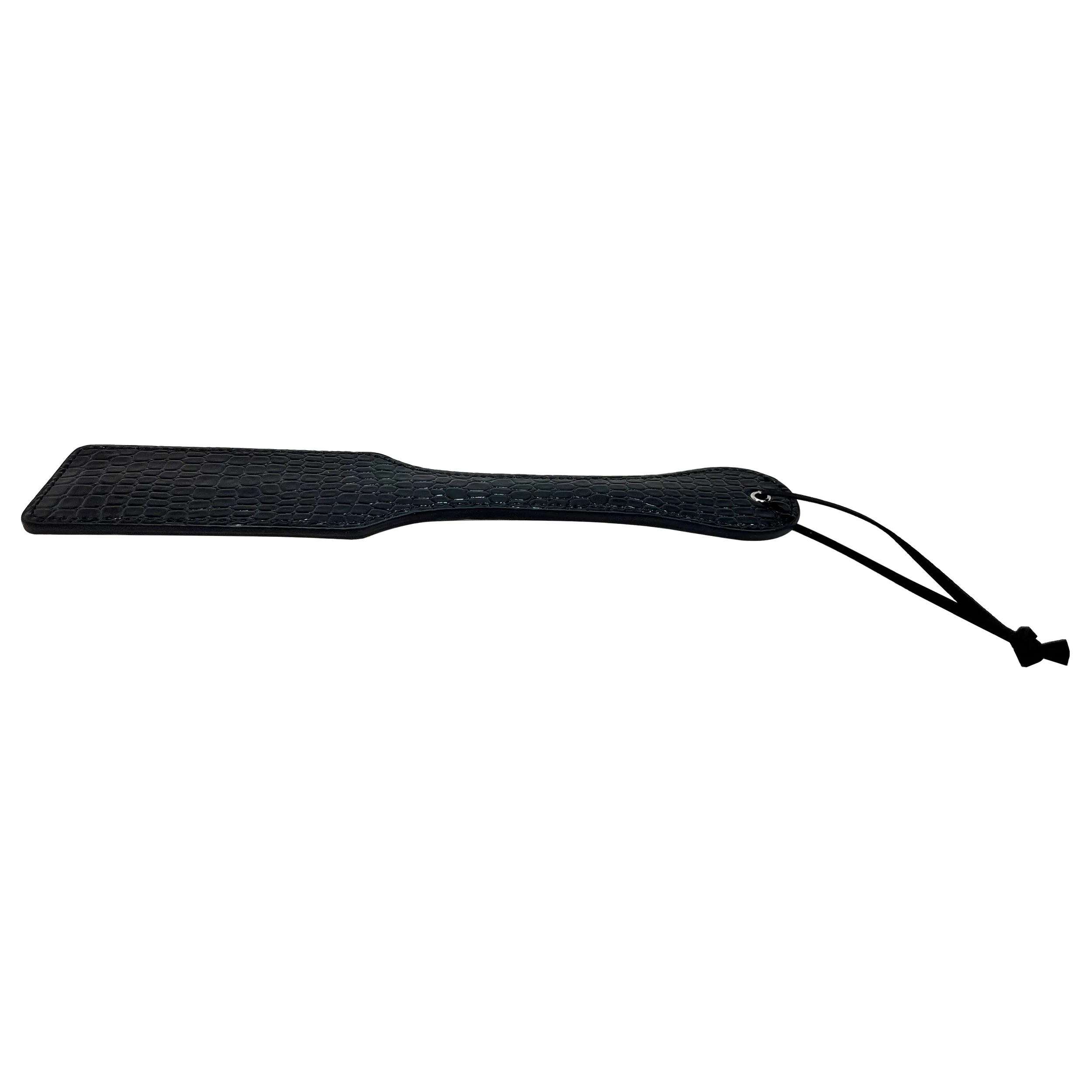Alligator Textured Paddle by Fetish Pleasure Play in Black - Image 2