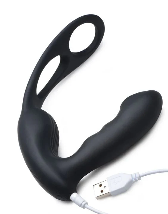 Alpha-Pro 7X P-Strap Milker Vibrating Prostate Stimulator With Cock & Ball Harnesss - Image 3