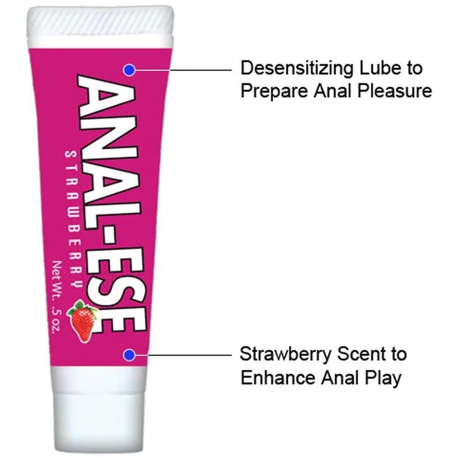 Anal-Ese Strawberry Anal Desensitizer - .5 oz - Image 3