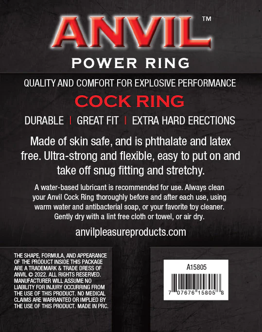 Anvil Blue/Black Power Ring - Image 3