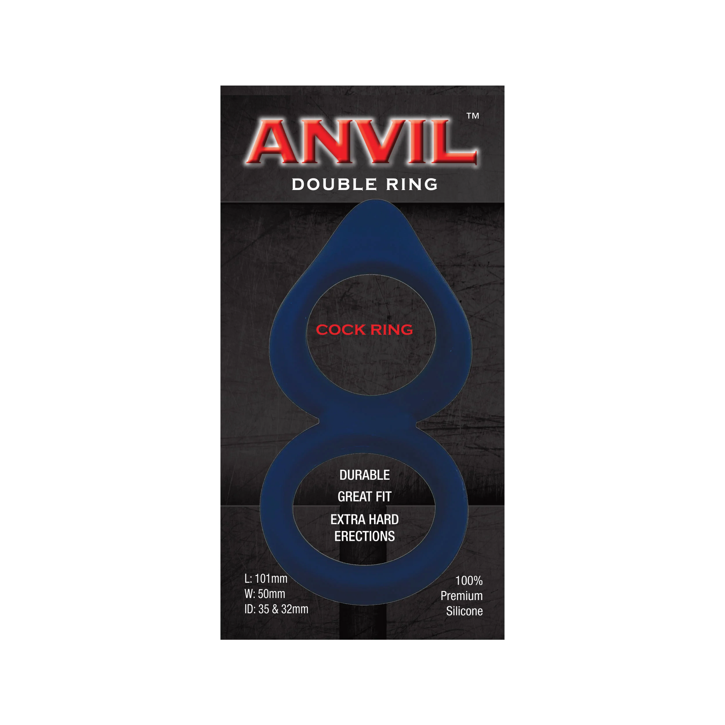 Anvil Dark Blue Double Ring - Image 2