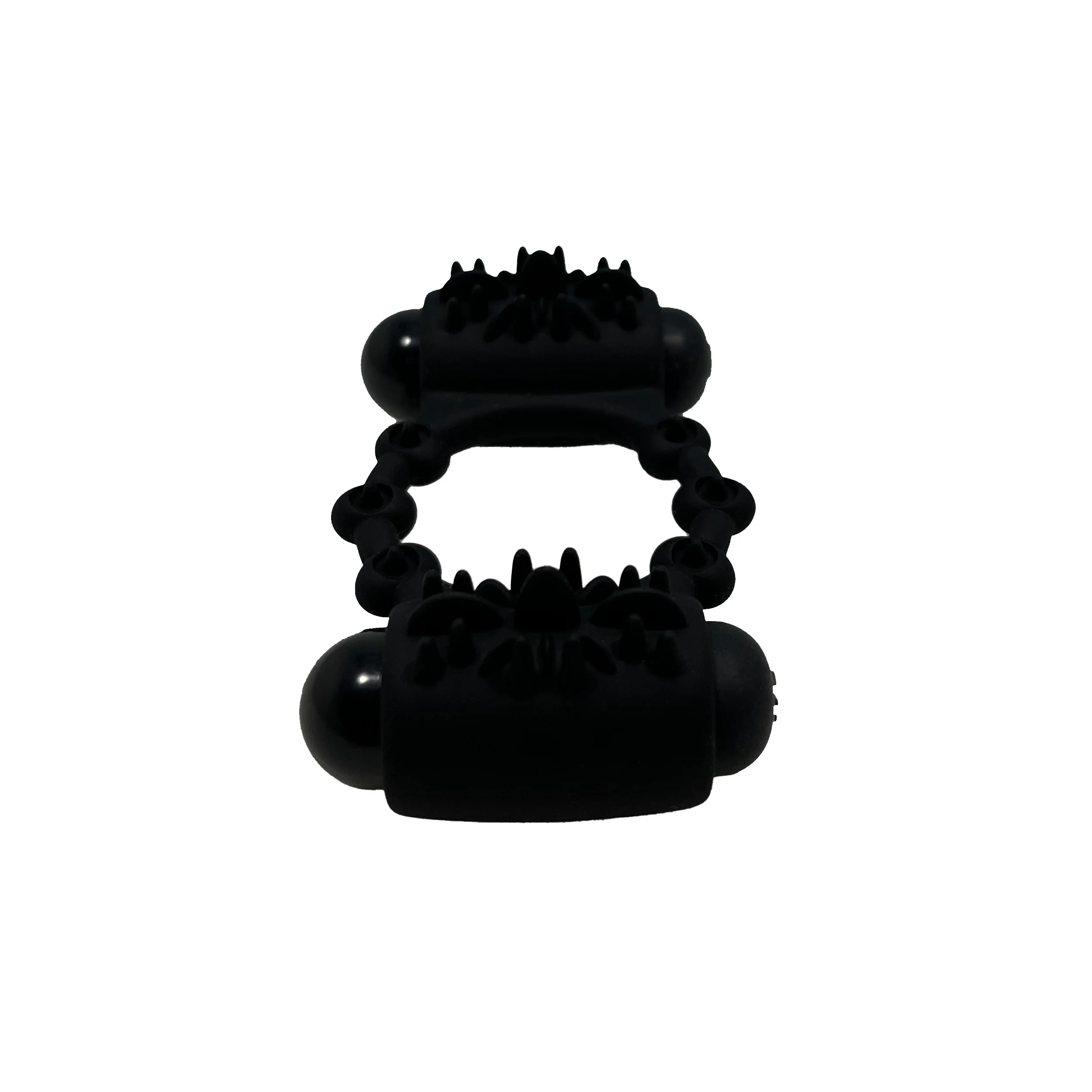 Anvil Dual Bullet Vibrating Cock Ring in Black - Image 2