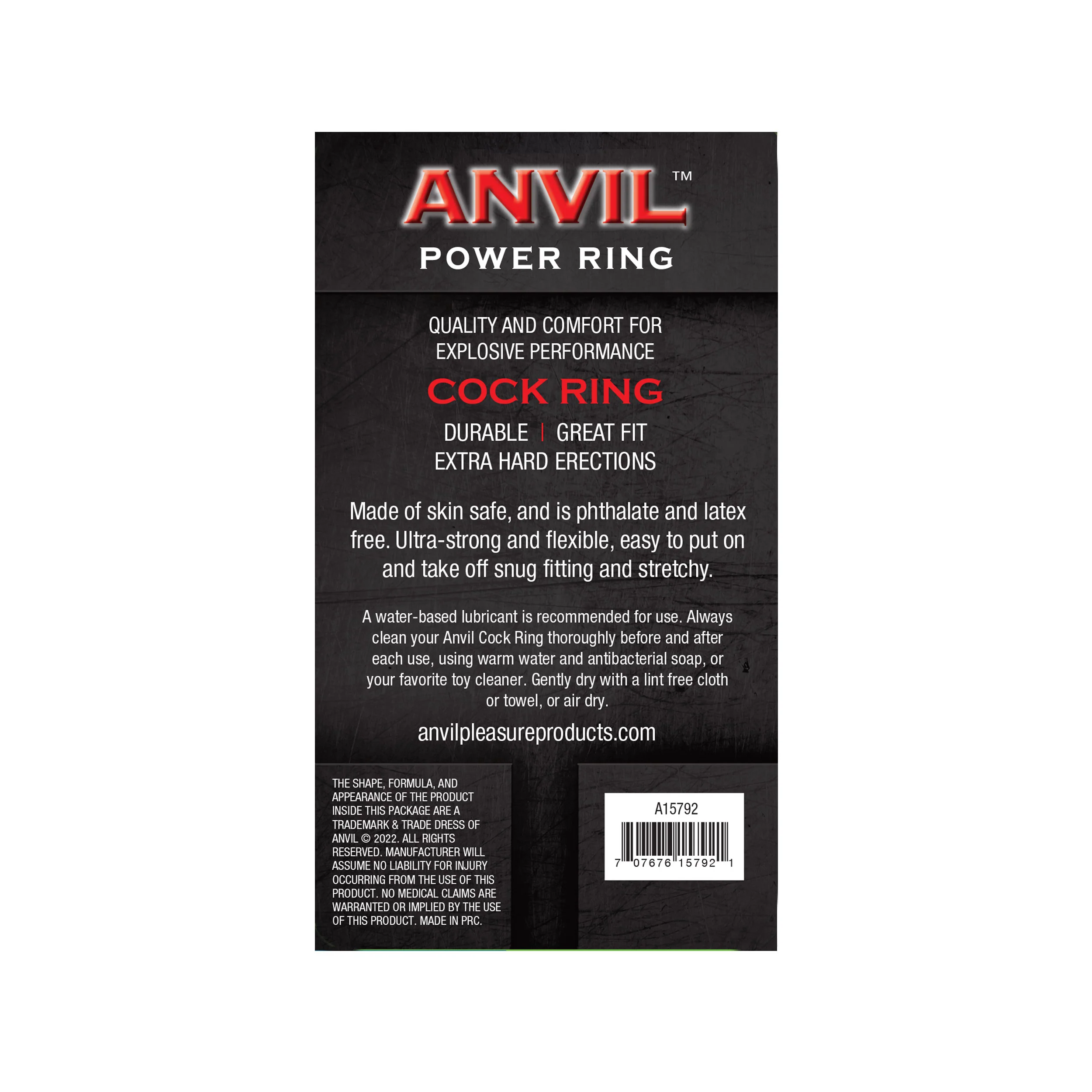 Anvil Glow-in-the-Dark Blue Power Ring - Image 4