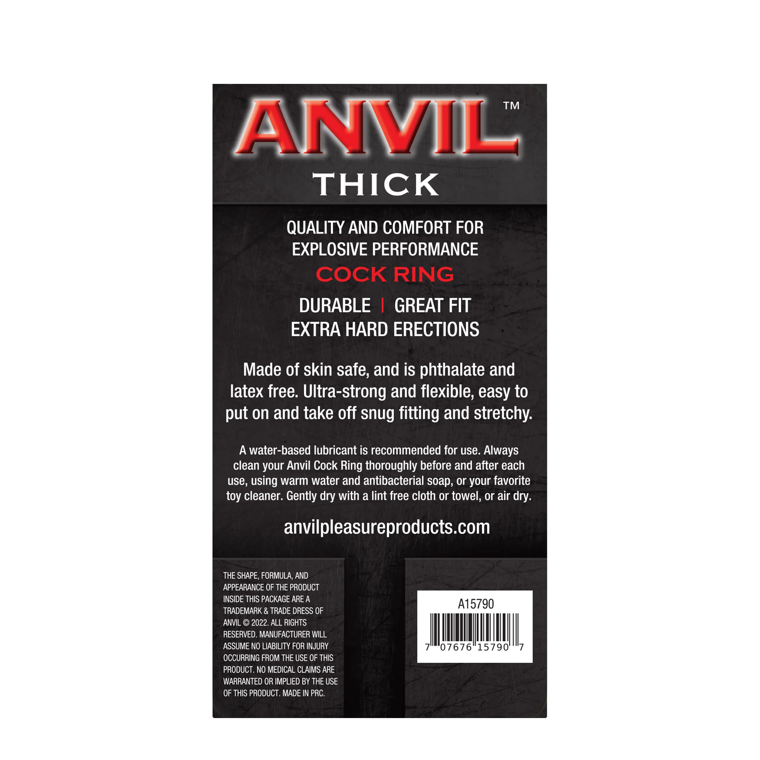 Anvil Red Thick Cock Ring - Image 4