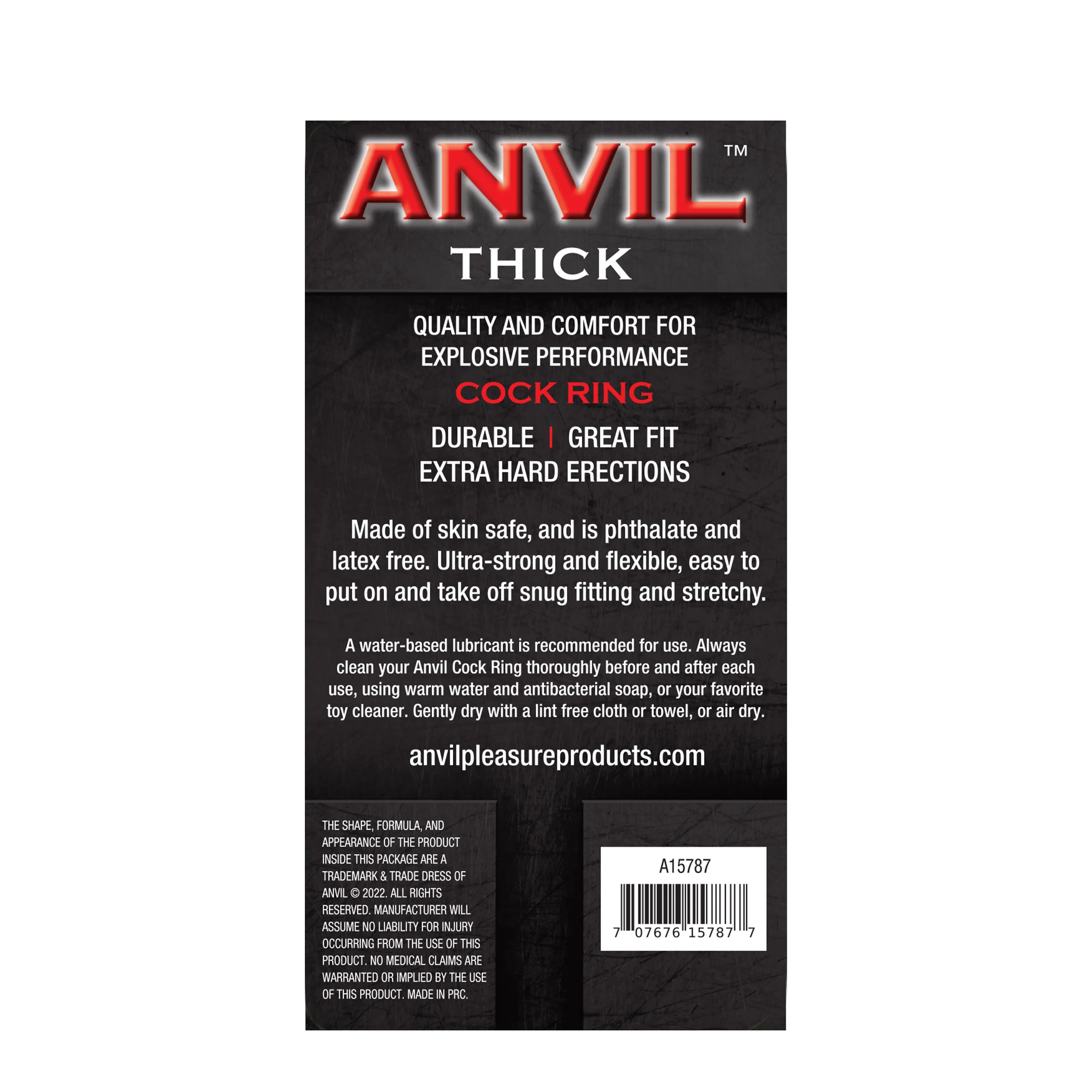Anvil White Thick Cock Ring - Image 4