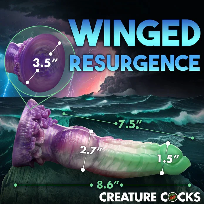 AQUA PHOENIX SILICONE DILDO - Image 6