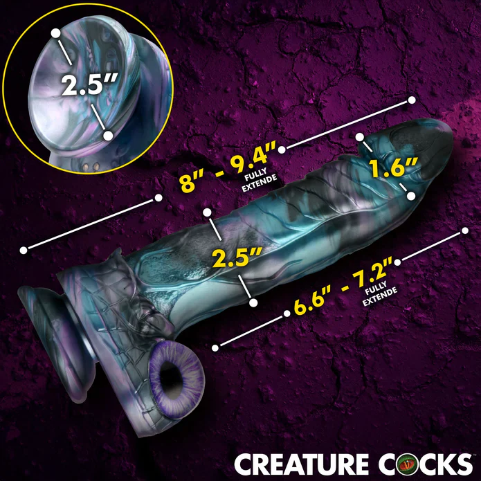 Astro-Thrust Thrusting & Vibrating Silicone Dildo by Creature Cocks - Image 3