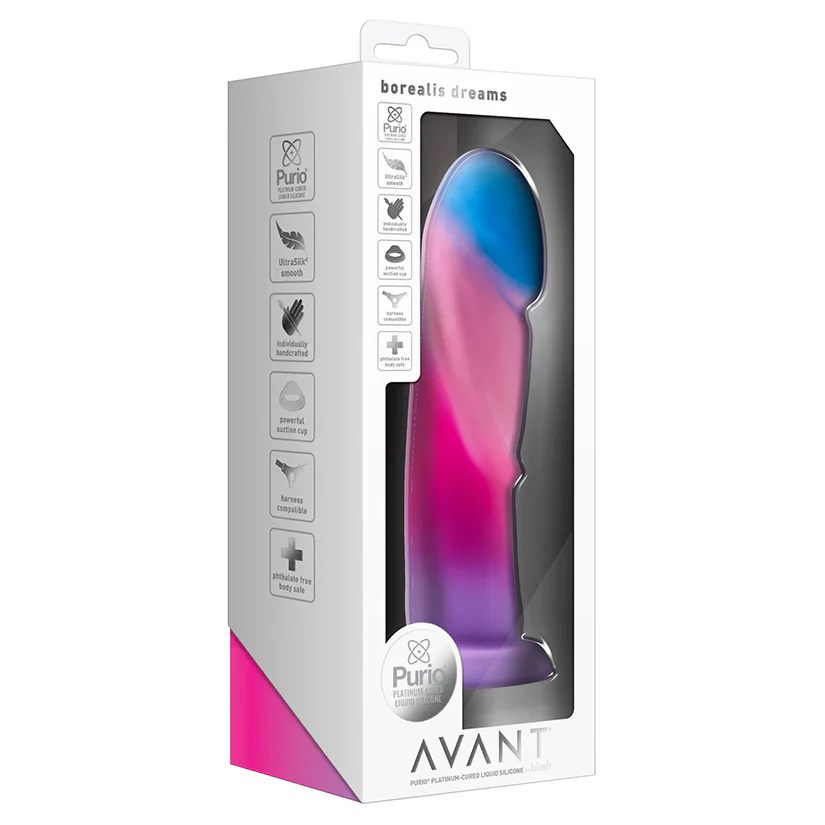 Avant Borealis Dreams-Cotton Candy 7.75 inch Handcrafted Dildo - Image 12