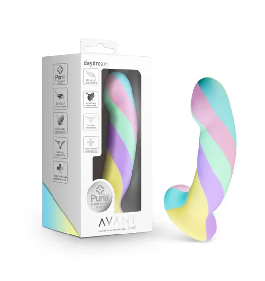 Avant Handcrafted Daydream Rainbow Dildo 5.75in