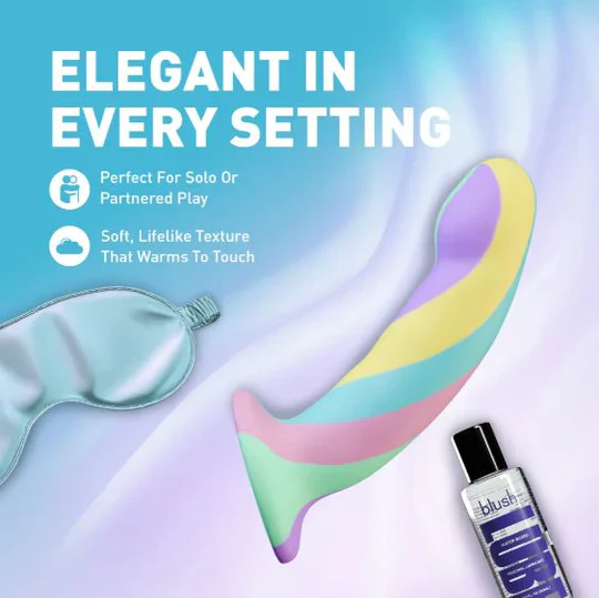 Avant Handcrafted Daydream Rainbow Dildo 5.75in - Image 4