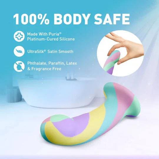 Avant Handcrafted Daydream Rainbow Dildo 5.75in - Image 5