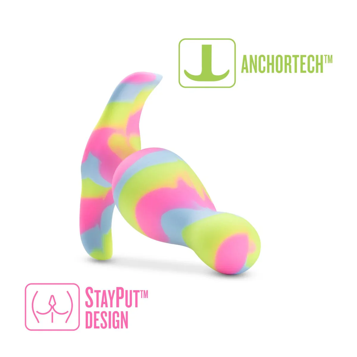 Avant Handcrafted Kaleido Lime 3in Butt Plug - Image 8