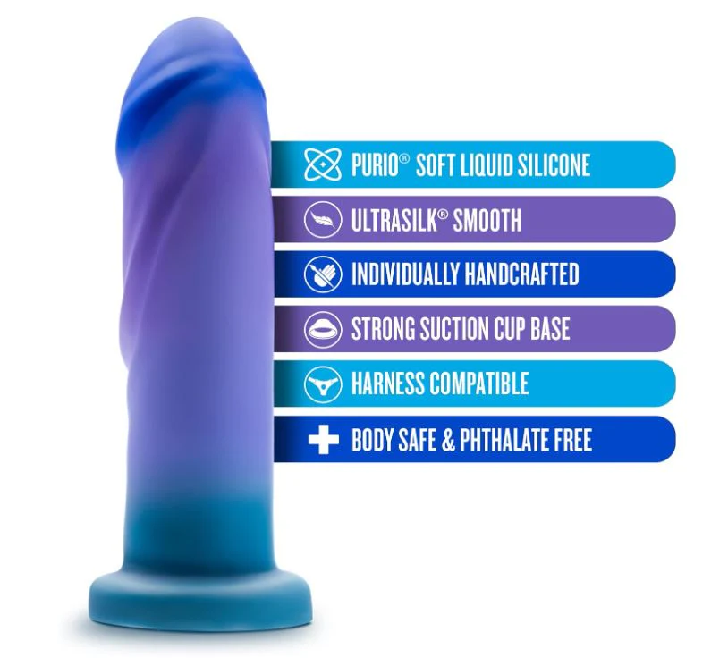 Avant Midnight Rendezvous Dildo - Ocean Blue - Image 3