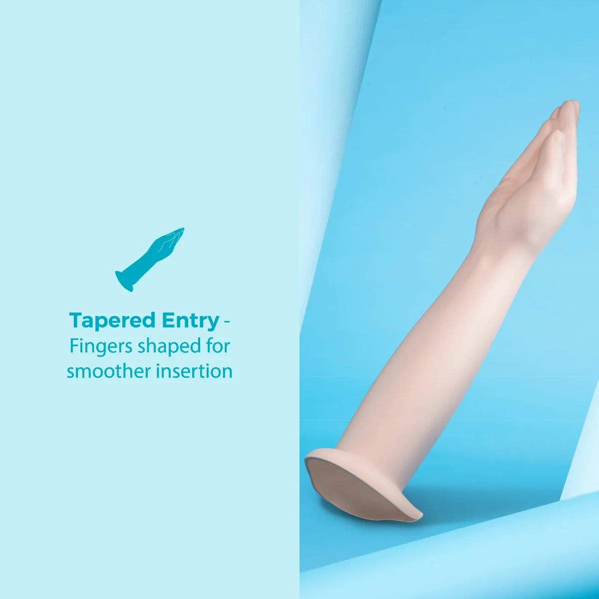 b-Vibe 16.5 Inch Silicone Hand Fisting Dildo with Suction Base - Image 7