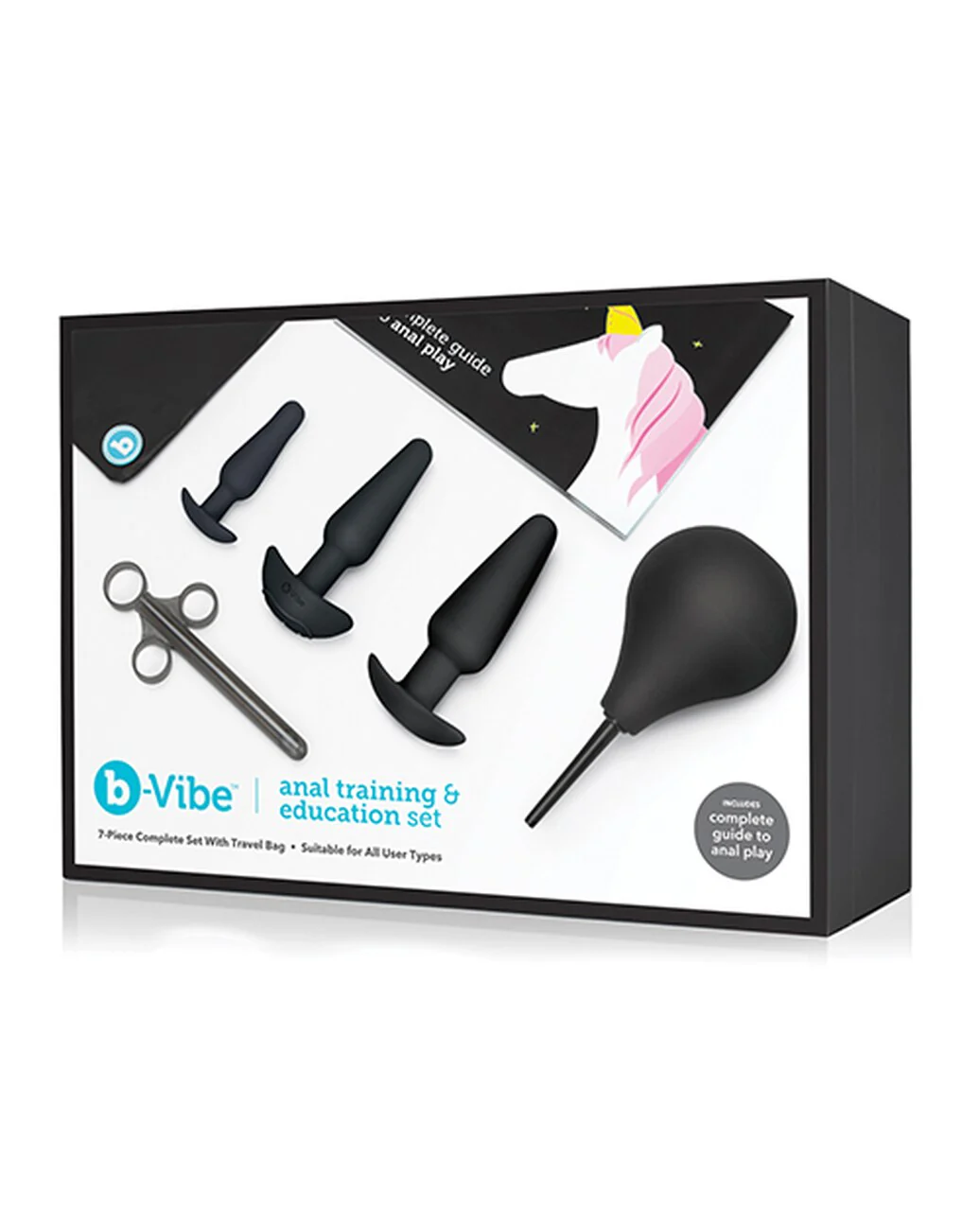 b-Vibe Anal Training & Education Set - Black - Image 4