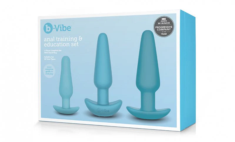 b-Vibe Anal Training & Education Set - Blue - Image 10