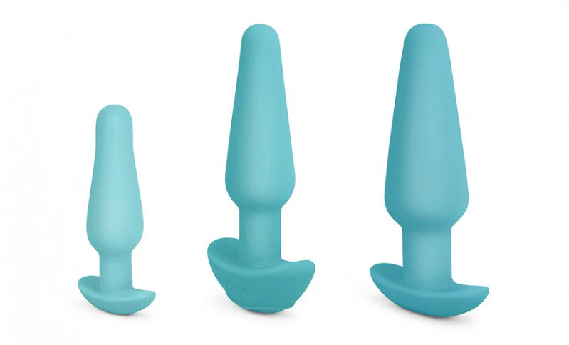 b-Vibe Anal Training & Education Set - Blue - Image 3