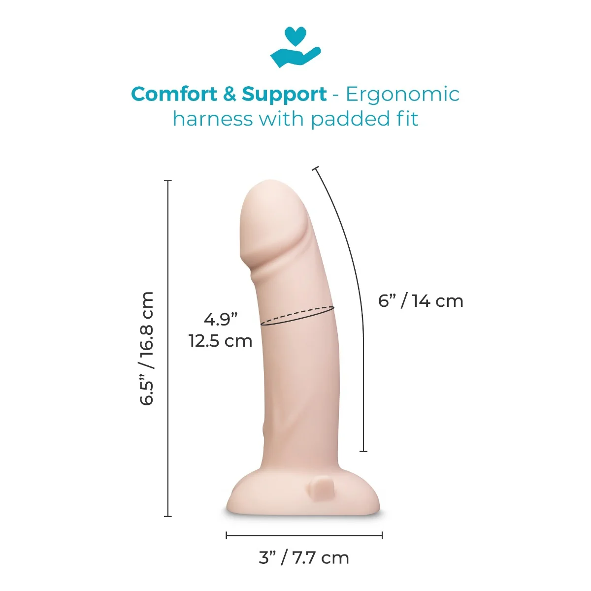 b-Vibe Every Body Vibrating Realistic Strap-On Kit - Image 8