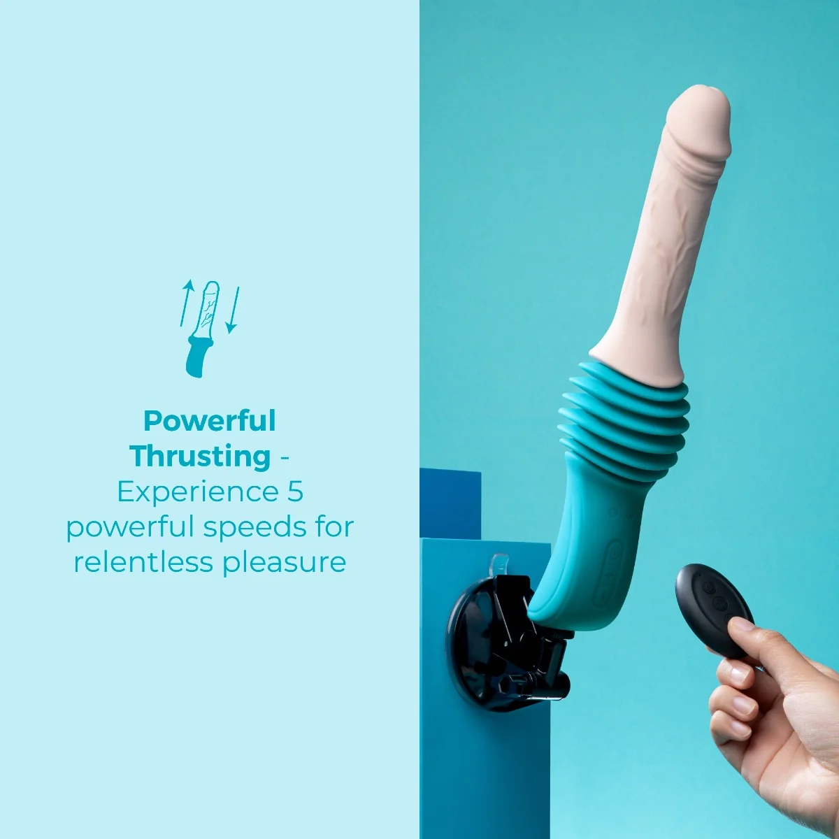 b-Vibe Realistic Thrusting Dildo Machine - Image 3