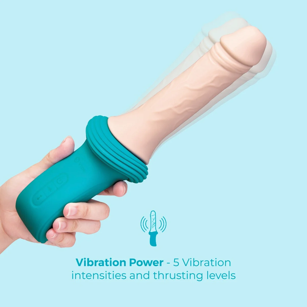 b-Vibe Realistic Thrusting Dildo Machine - Image 4