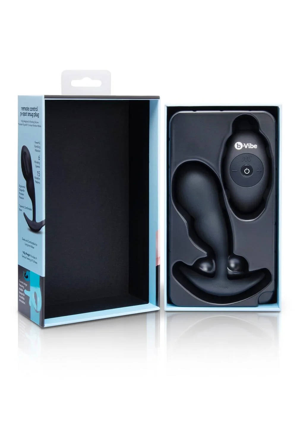 b-Vibe Remote Control P-Spot Snug Plug in Black - Image 3