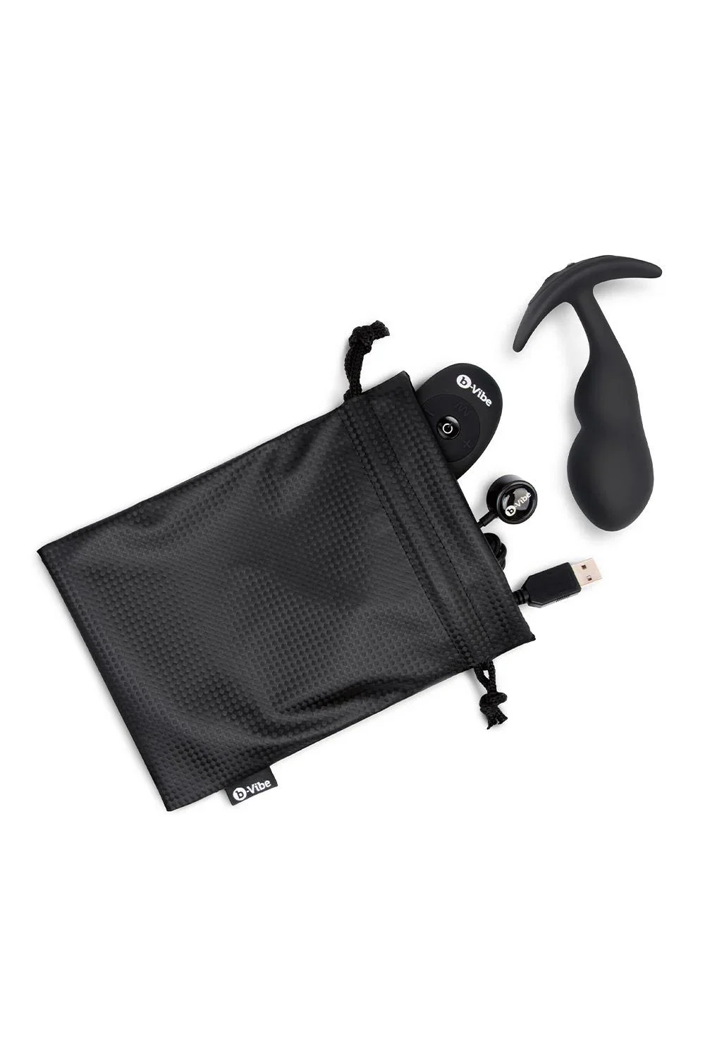 b-Vibe Remote Control P-Spot Snug Plug in Black - Image 5