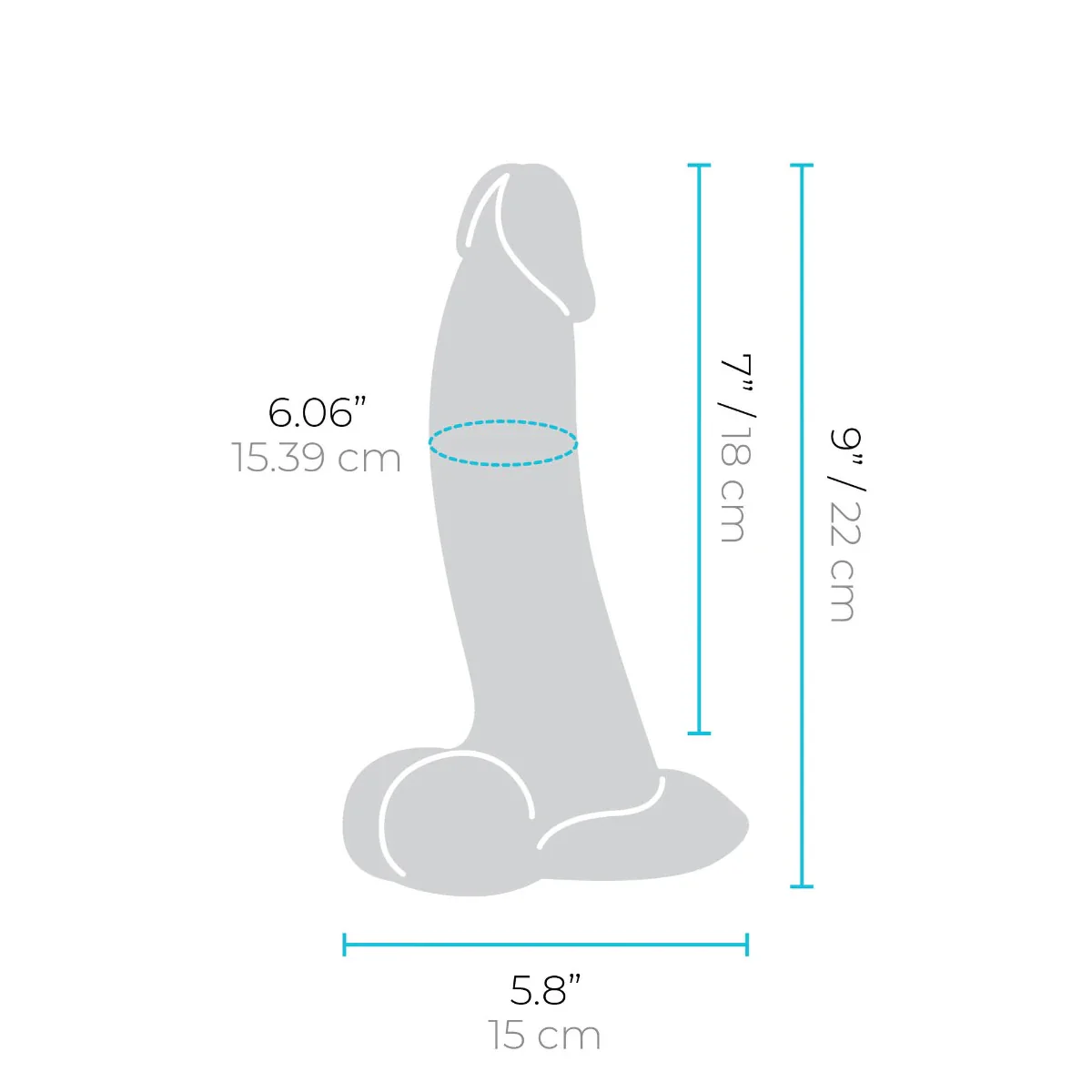 b-Vibe SlipSkin 9" Realistic Silicone Dildo in Curvy Mocha - Image 7
