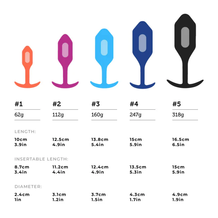 b-Vibe Snug Plug 1 Weighted and Vibrating Silicone Butt Plug - Orange - Image 8