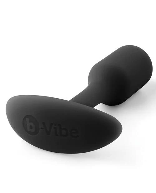b-Vibe Snug Plug 1 Weighted - Black - Image 2