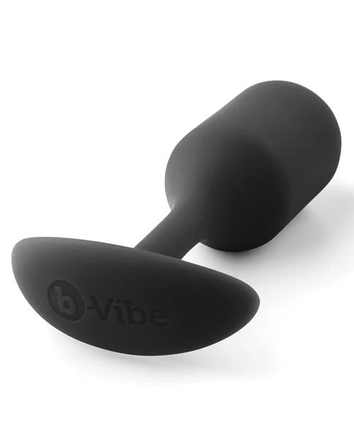 b-Vibe Snug Plug 2 Weighted - Black - Image 2