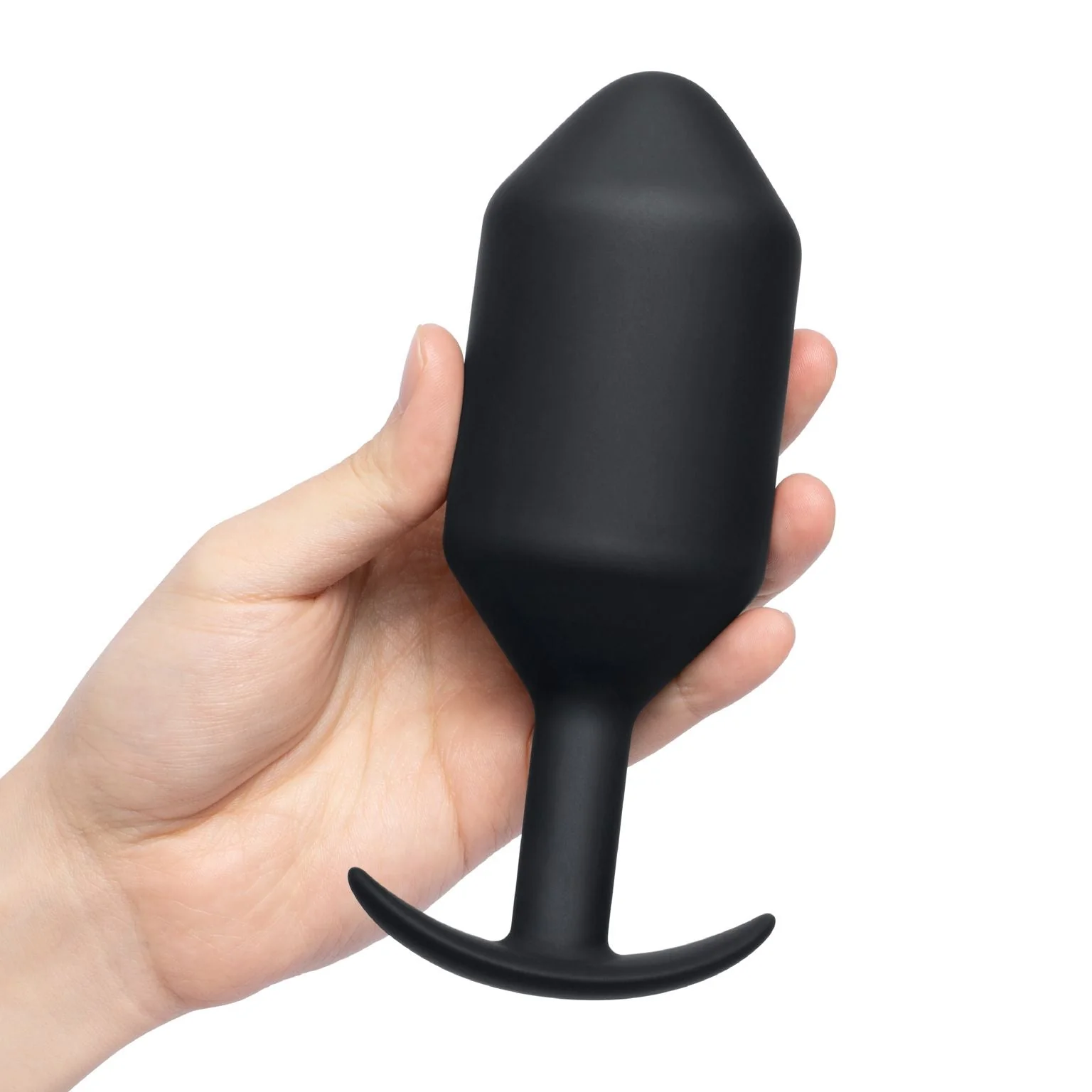b-Vibe Snug Plug 4 Weighted - Black - Image 3