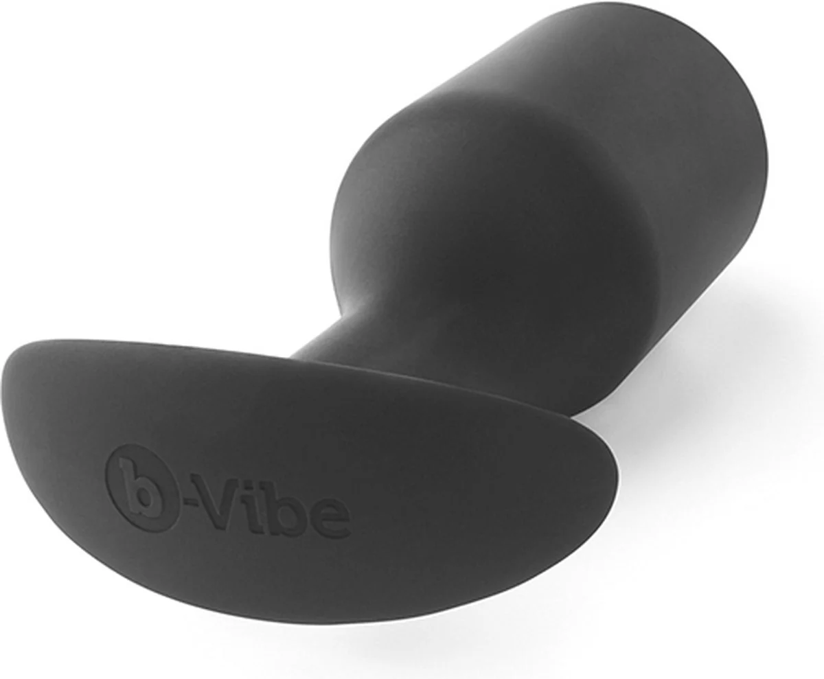 b-Vibe Snug Plug 6 Weighted - Black - Image 2