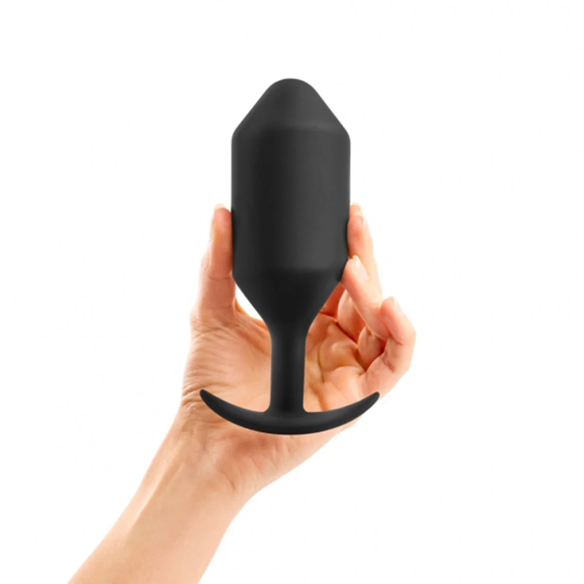 b-Vibe Snug Plug 6 Weighted - Black - Image 3
