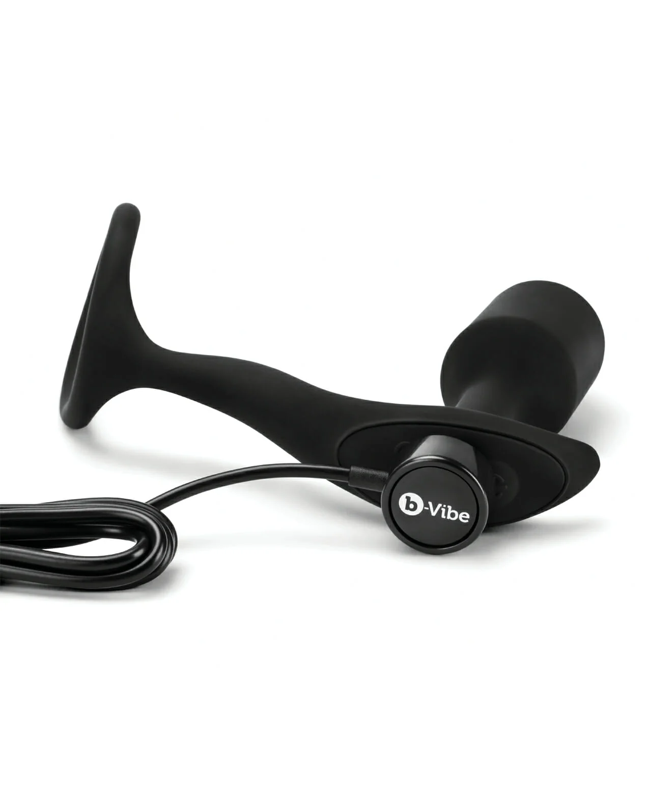 b-Vibe Snug & Tug Weighted Silicone Plug & Penis Ring - Medium - Image 3