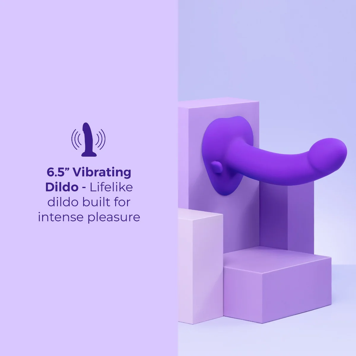 b-Vibe Vibrating Curved Strap-On Kit - Image 3