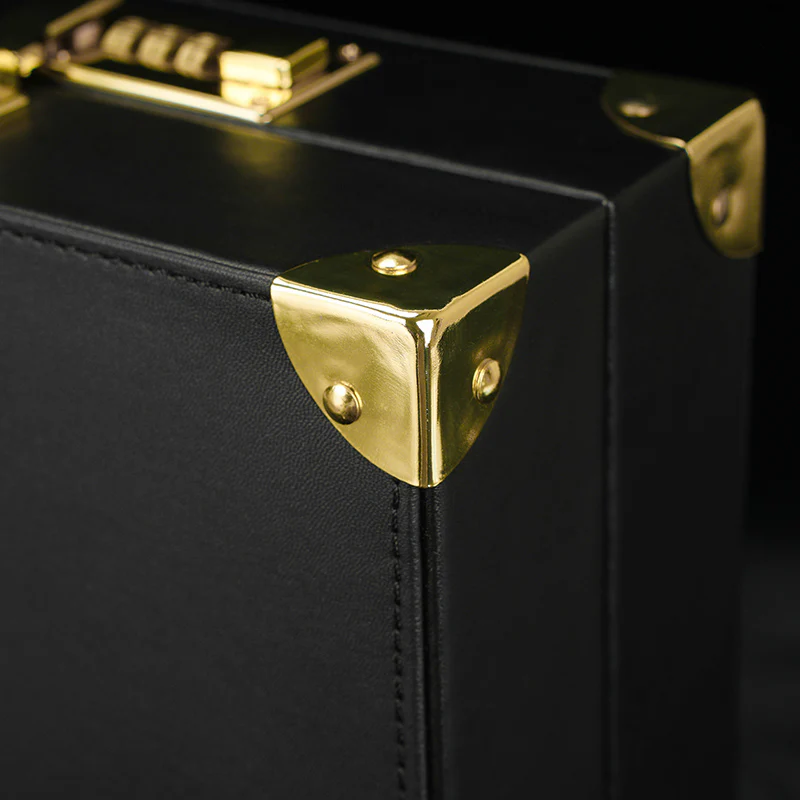Black Leather Executive Case Bondage Set by Fetish Pleasure Play - Image 9