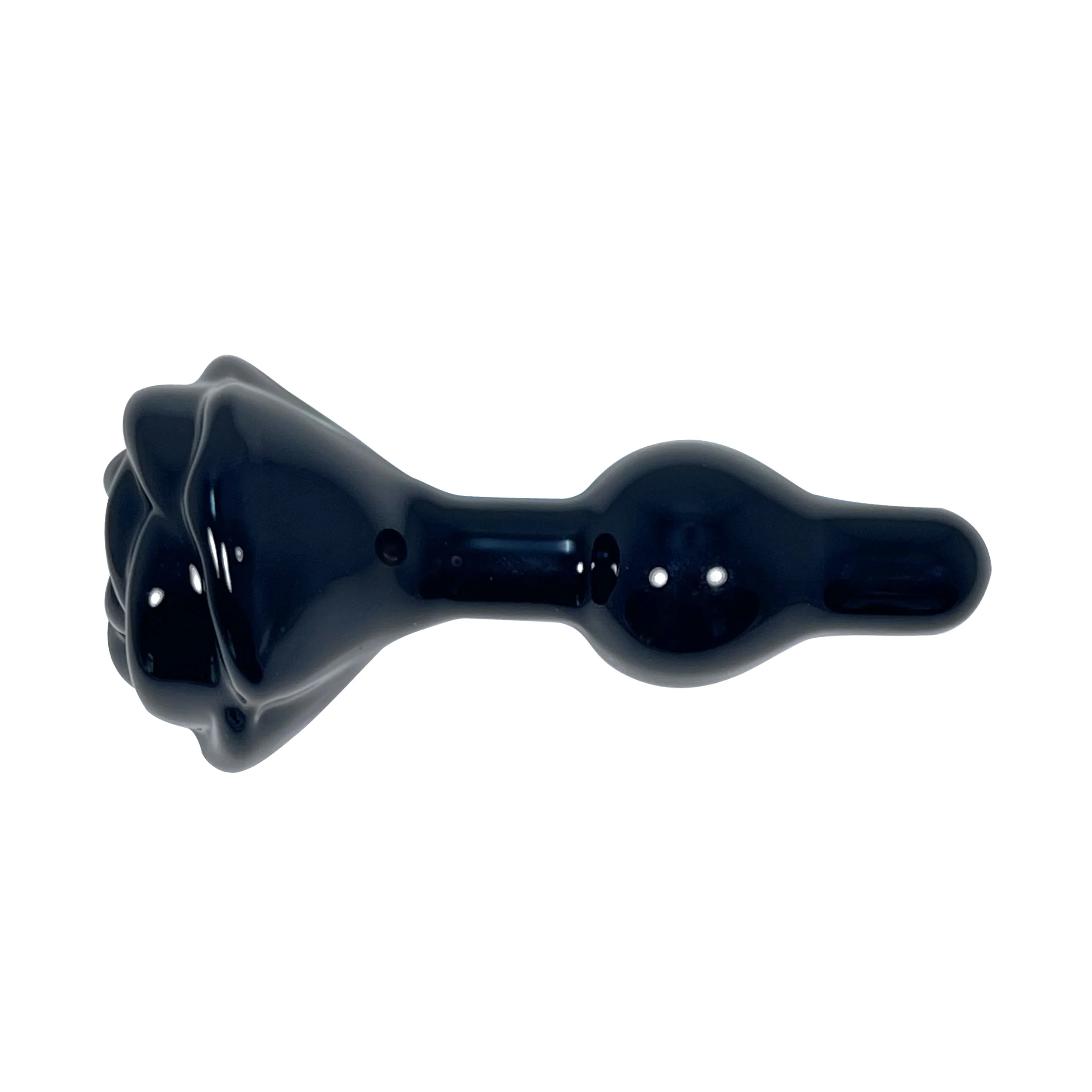 Black Rose Butt Plug by Glass Pleasure Play - Image 2