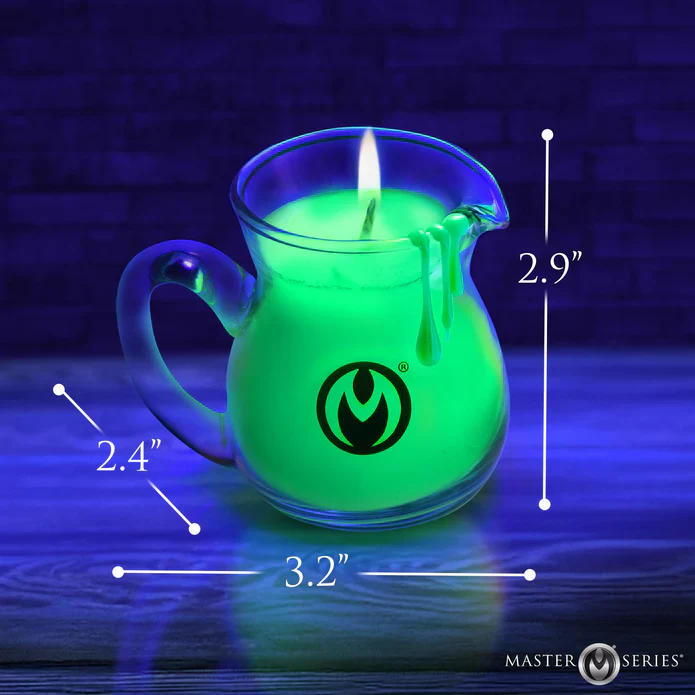 Blacklight Reactive Wax Play Pitchers Drip Candles- Set of 3 - Image 5