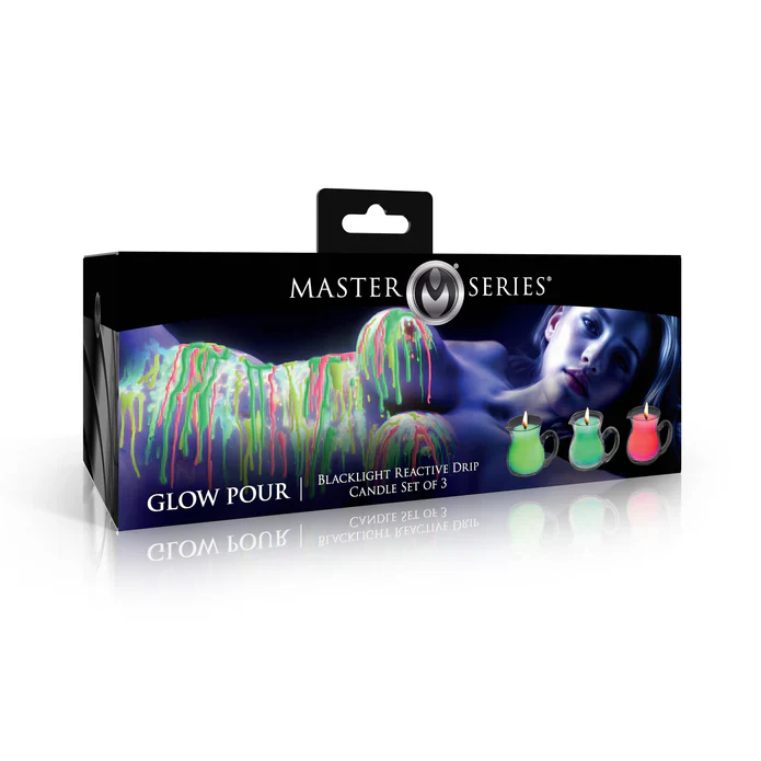 Blacklight Reactive Wax Play Pitchers Drip Candles- Set of 3 - Image 6