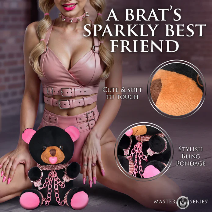 Bling Bondage Bear Plush Teddy Bear - Image 5