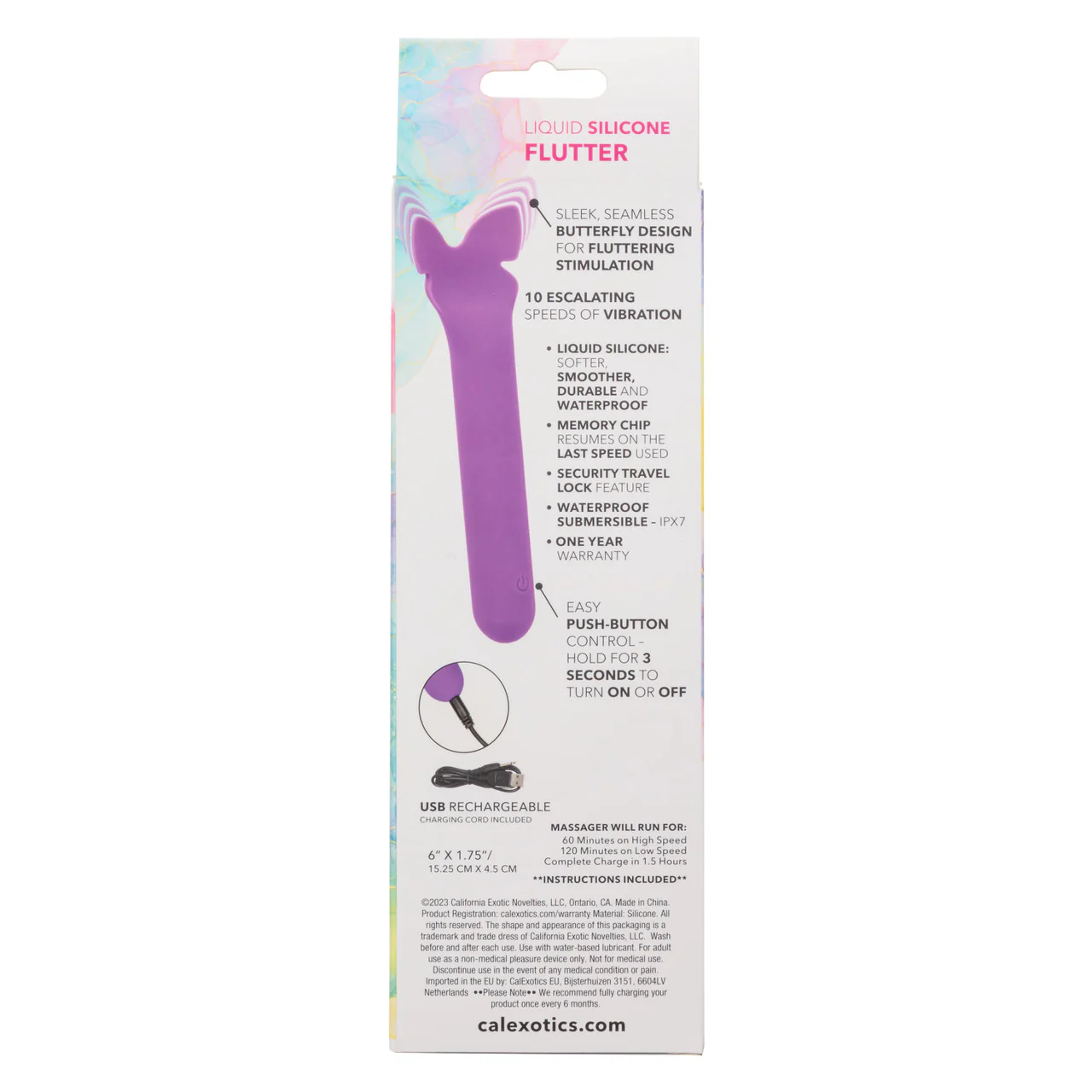 Bliss Liquid Silicone Flutter Vibrator in Purple - Image 8