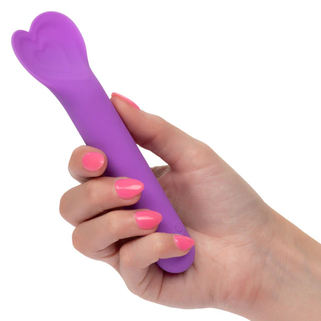 Bliss Liquid Silicone Lover Fluttering Vibrator in Purple - Image 2