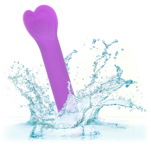 Bliss Liquid Silicone Lover Fluttering Vibrator in Purple - Image 5