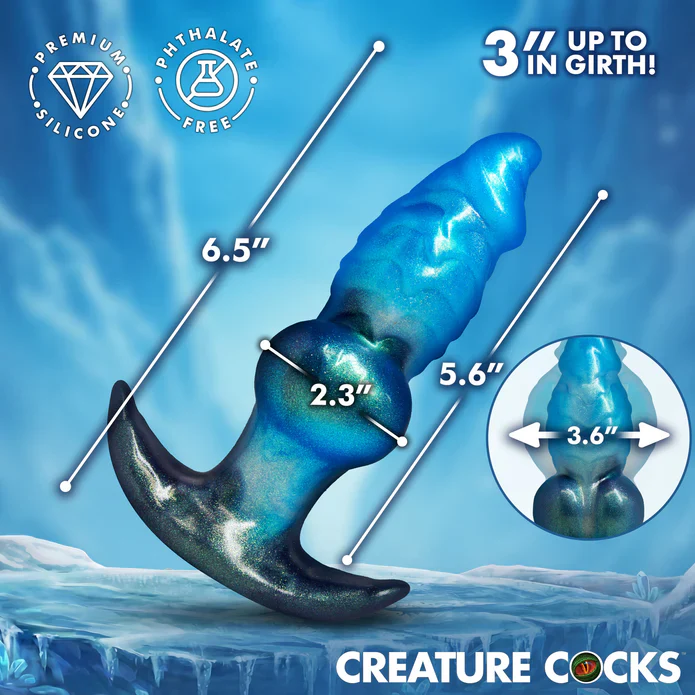 Blizzard Inflatable Silicone Anal Plug by Creature Cocks - Image 3