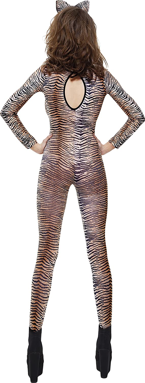 Brown Tiger Print Bodysuit - O/S - Image 3