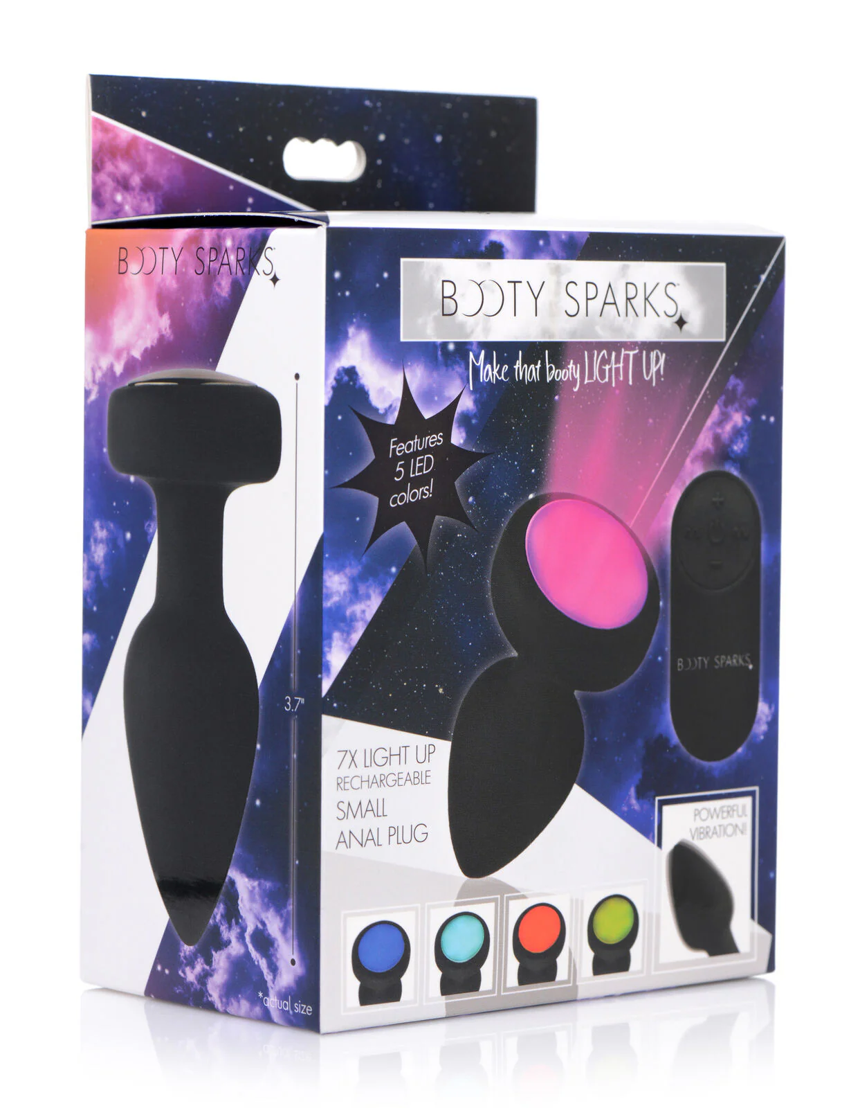 Booty Sparks 7X Light Up Anal Plug - Small - Image 8
