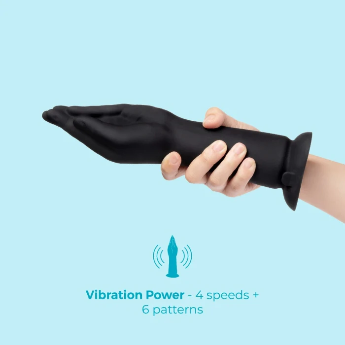 b-Vibe 10.5 Inch Vibrating Silicone Hand Fisting Dildo with Suction Base - Image 6