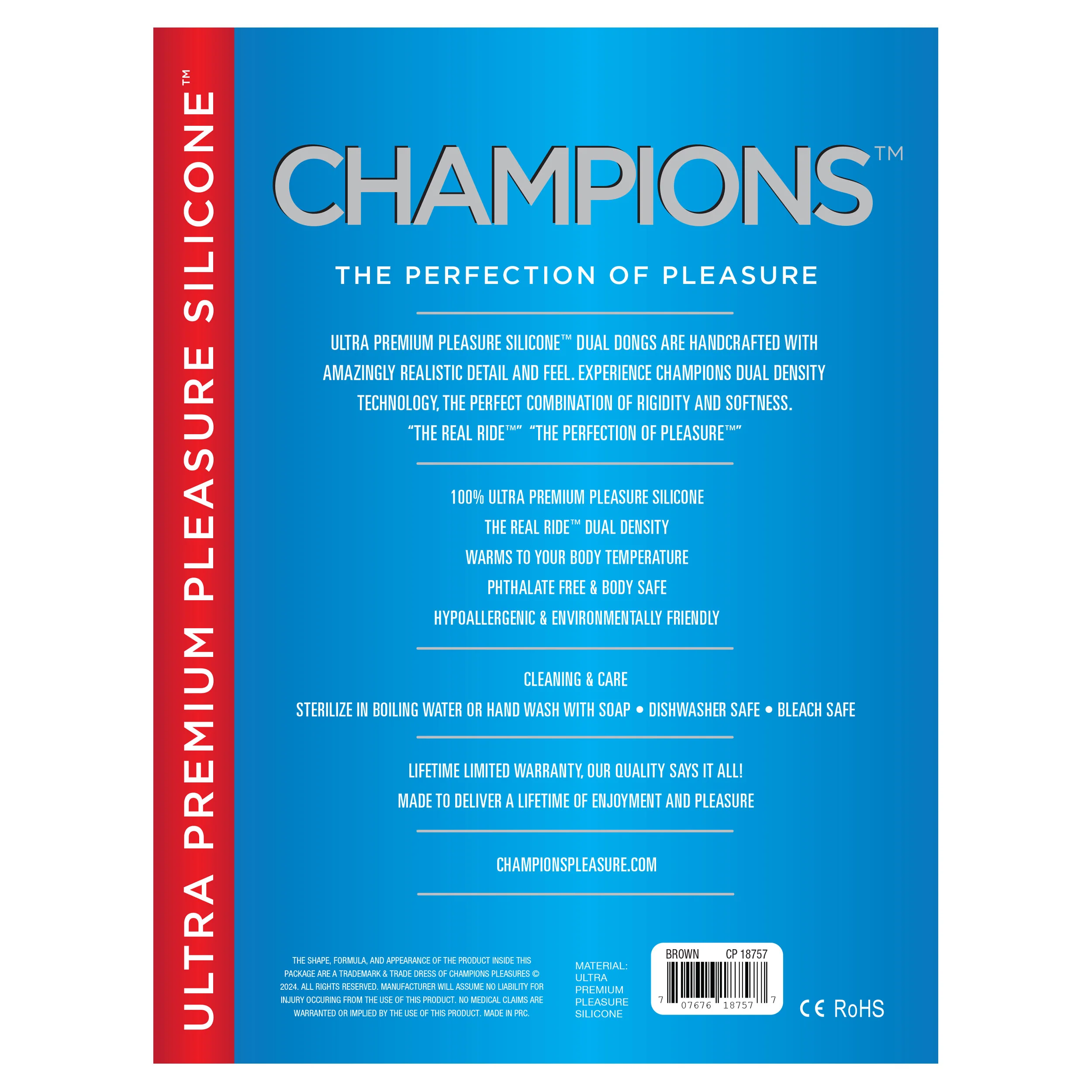 Champions Ultra-Premium Pleasure 14" Silicone Dildo - Image 3